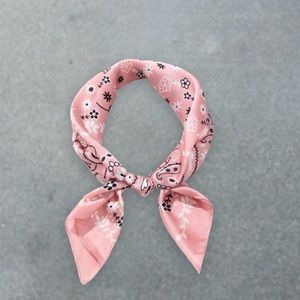 Barbie Pink Scarf Bandana- Flowers pattern Unisex one size
